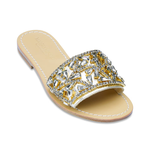 Alessia Slide Sandal (gold)